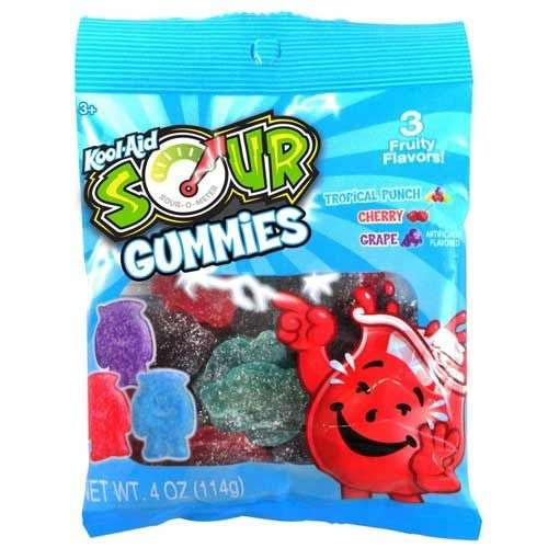 Kwaśne żelki Sour Gummies 114g Kool-Aid