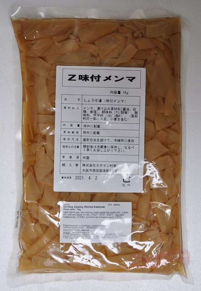 Bambus kiszony, Menma Ajitsuke 1kg Kaneman