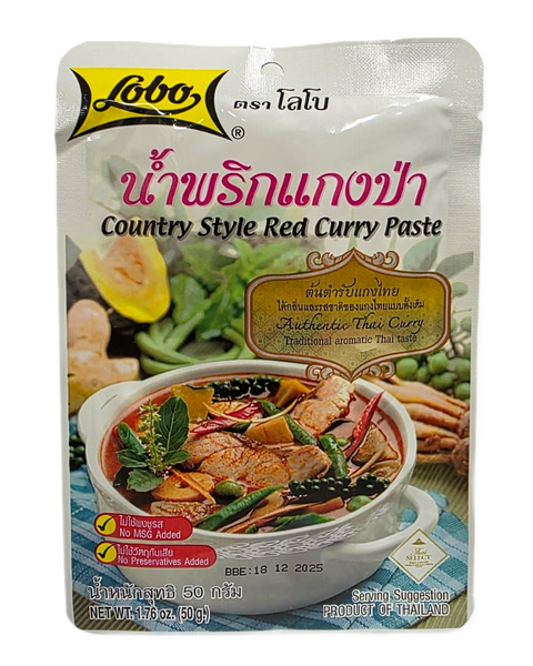 Pasta Curry, Country Style Red 50g Lobo