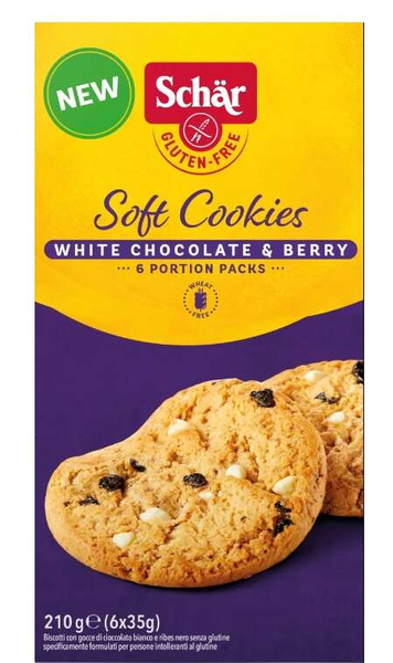 Ciastka Soft Cookie White Choco 210g Schar