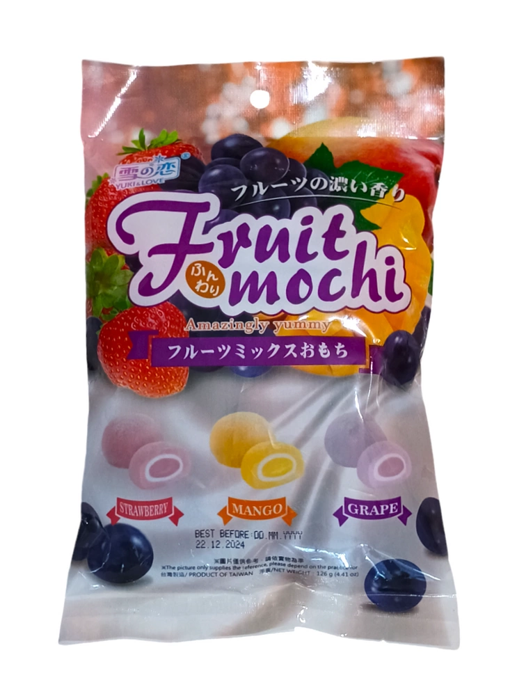 Mochi Fruit Marshmallow, ciastka z ryżu kleistego 126g Yuki&Love ciastka z ryżu kleistego