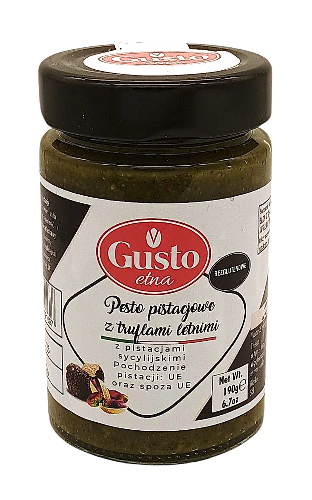 Pesto pistacjowo-truflowe 190g Gusto Etna Pesto di Pistacchio e Tartufo estivo