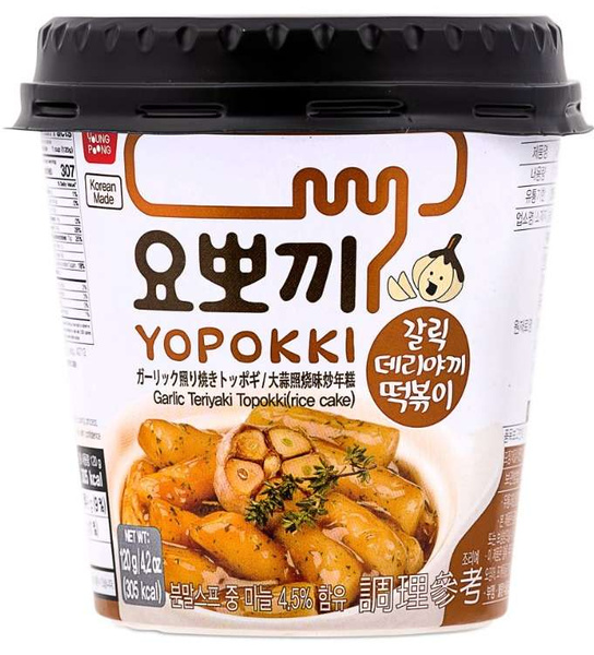 Topokki Garlic Teriyaki Cup 120g Yopokki