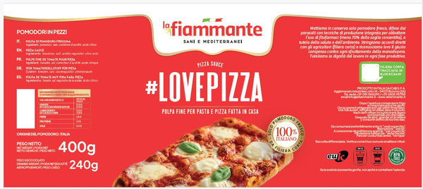 Sos do pizzy, Lovepizza 400g La Fiammante