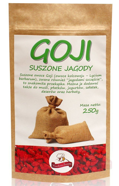 Jagody Goji, suszone 250g KŚ