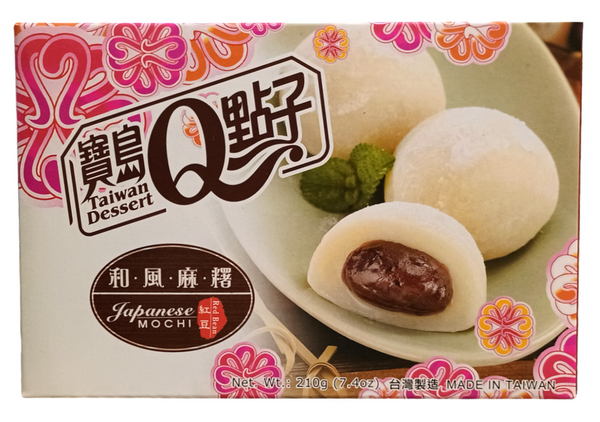 Mochi He Fong Red Bean, ciastka z ryżu kleistego 210g Taiwan Dessert 