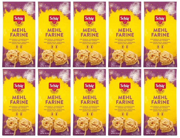 10 x Mehl Farine, mąka bezglutenowa uniwersalna 1kg Schar