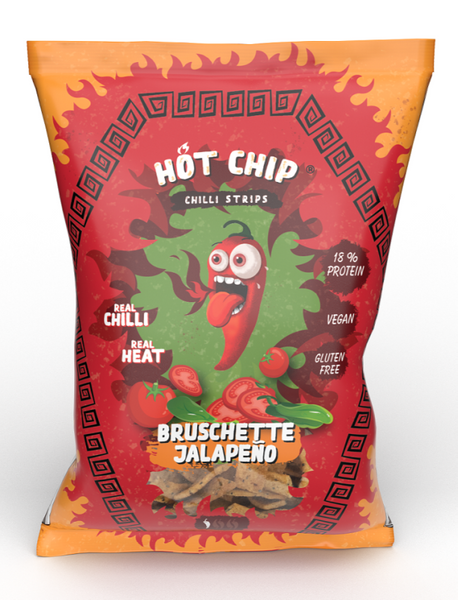 Chipsy Strips Bruschette Jalapeno 80g Hot-Chip  TERMIN PRZYDATNOŚCI 26-11-2024