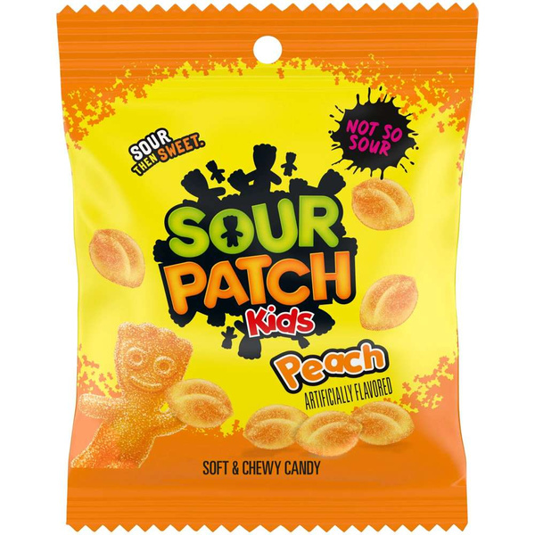 Kwaśne żelki Sour Patch Kids Peach 101g