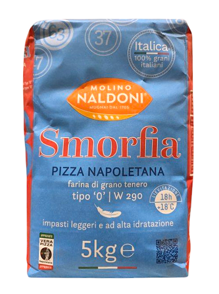 Mąka pszenna pizza Napoletana Smorfia 5kg Naldoni