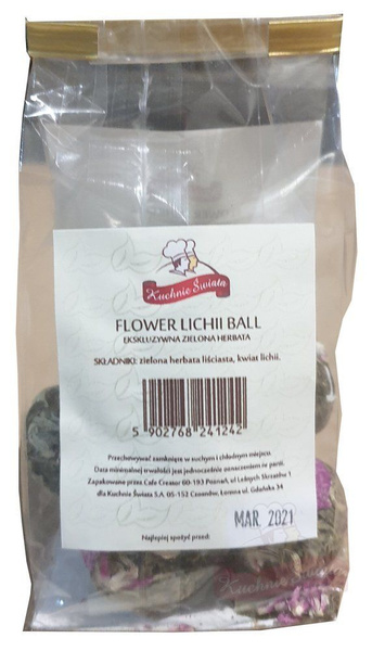 Herbata zielona z kwiatem lichii, Flower Lichi Ball 8szt TERMIN PRZYDATNOŚCI 31-12-2025