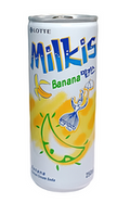 Milkis, napój jogurtowy-banan 250ml Lotte