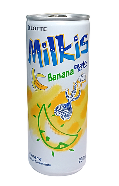 Milkis, napój jogurtowy-banan 250ml Lotte TERMIN PRZYDATNOŚCI 19-12-2025