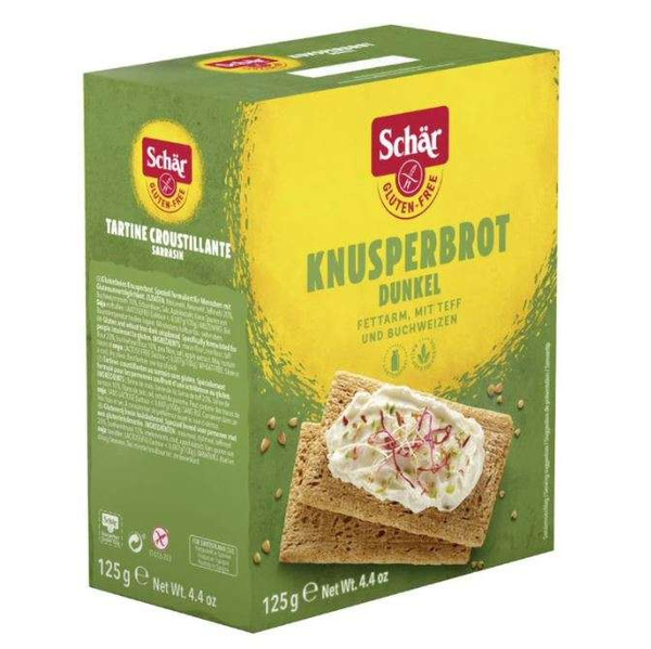 Knusperbrot Dunkel (Fette Croc Sarrasin), pieczywo chrupkie ciemne 125g Schar