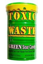 Toxic Waste Green Sour Candy, kwaśne cukierki 42g Candy Dynamics