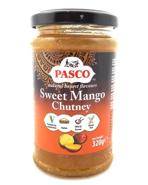 Sweet Mango Chutney, słodki sos mango 320g Pasco