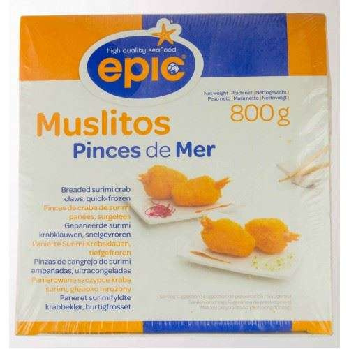 Muslitos, szczypce kraba surimi, mrożone 30szt, 1kg (glazura 20%) Epic