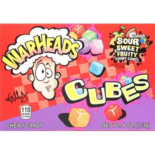 Żelki Warheads Chewy New Sour Fruity Cubes 99g