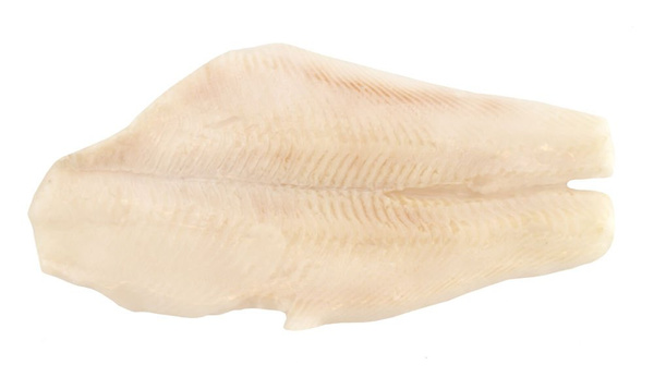 Halibut filet bez skóry 400-800g, mrożony, karton 3,75kg