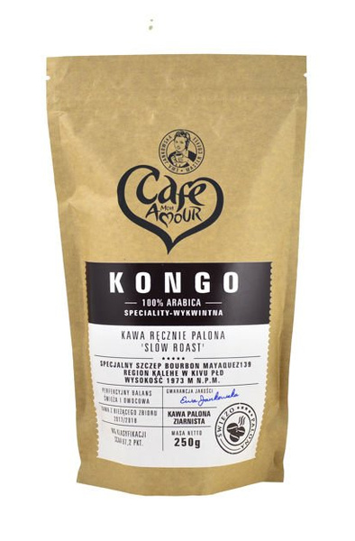 Kawa Kongo Arabica, ziarnista, palona 250g Cafe Creator 