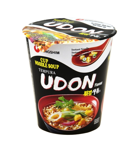 Zupka koreańska w kubku Udon Tempura 62g Nongshim Zupka koreańska w kubku