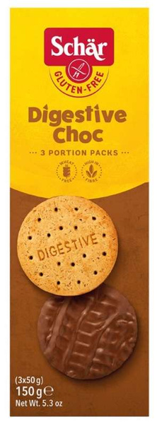 Pełnoziarniste ciastka z czekoladą Digestive Choc 150g