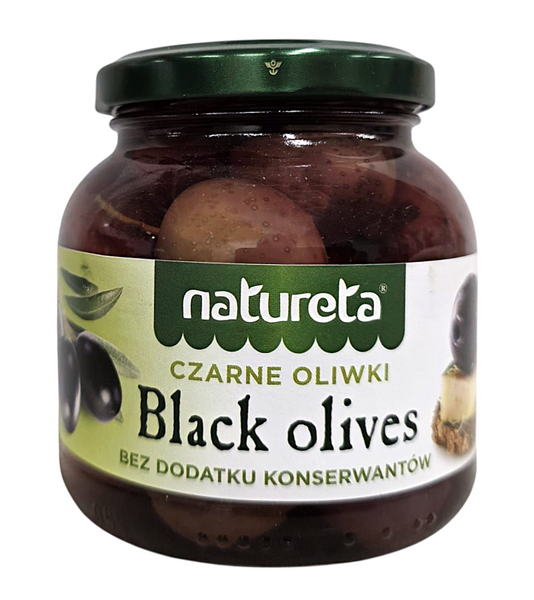Oliwki czarne z pestką, Kalamata 290g Natureta