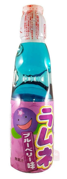 Ramune oranżada japońska, smak jagodowy 200ml Hatakosen