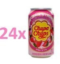 24 x Napój Chupa Chups, truskawkowo-śmietankowy 345ml