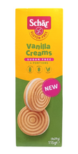 Markizy z kremem waniliowym Vanilla Creams b/cukru 115g Schar