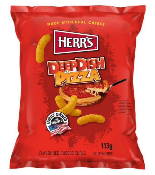 Chrupki Deep Dish Pizza Curls 113g Herr's