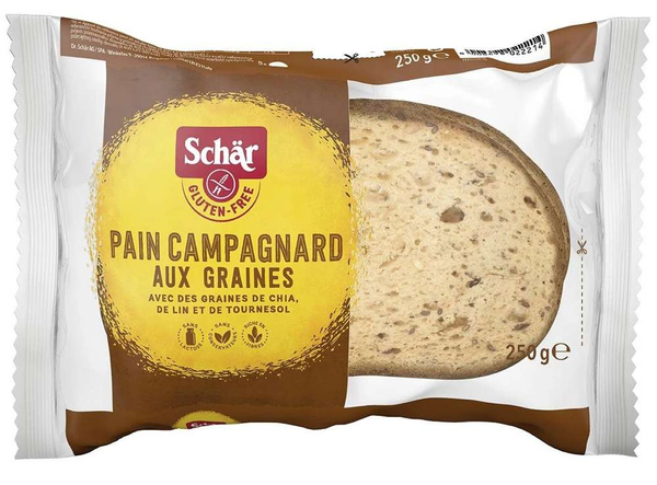 Pain Campagnard Chleb bezglutenowy wieloziarnisty 250g Schar