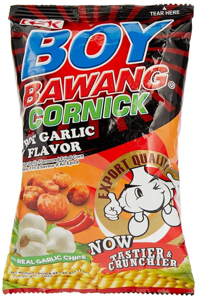 Prażona kukurydza Hot Garlic 90g Boy Bawang