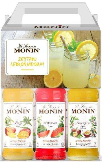 Lemoniadowy zestaw syropów (3x250ml) Monin