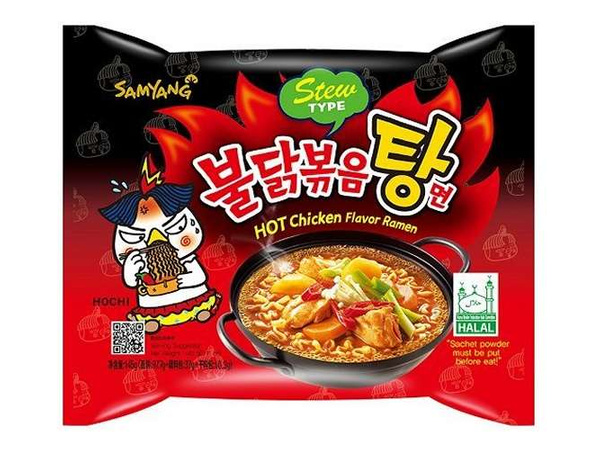 Makaron o smaku ostrego kurczaka, Stew Type Ramen 140g Samyang TERMIN PRZYDATNOŚCI 07-12-2024