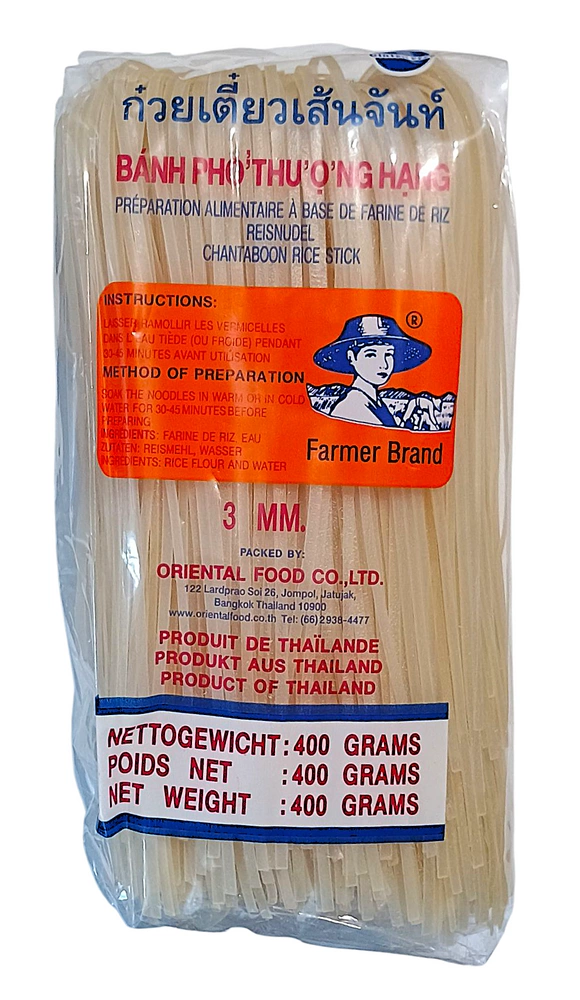Makaron ryżowy 3mm 400g Farmer rice stick