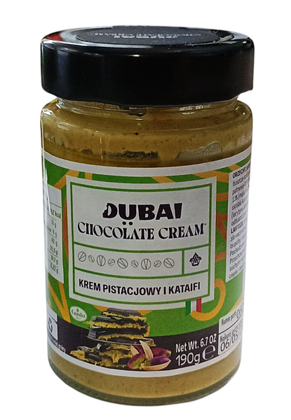 Krem, pasta pistacjowa z Kataifi do Czekolady Dubajskiej 190g Gusto Etna