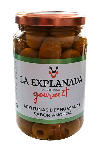 Oliwki zielone b/p w zalewie anchovis 340g/160g Explanada