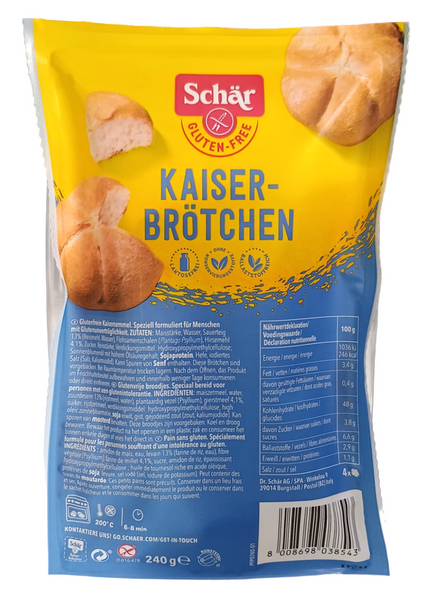 Bułki kajzerki (4x60g) 240g Schar