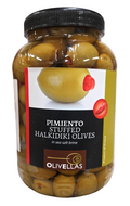 Oliwki zielone Chalkidiki Colossal z papryką 0,9kg/1,5kg Olivellas