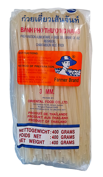 Makaron ryżowy 3mm 400g Farmer