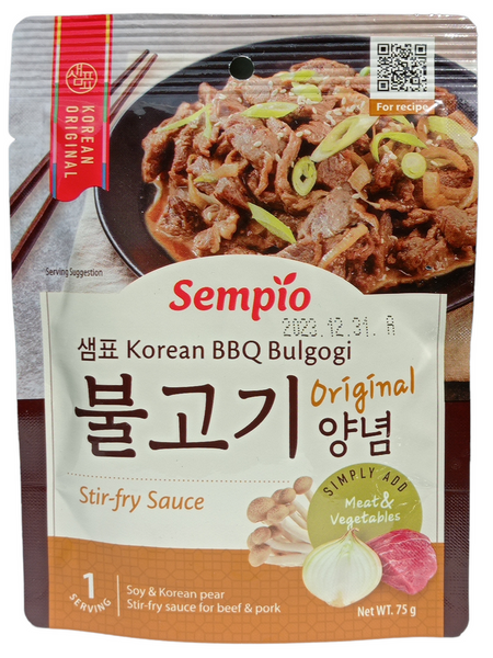 Sos Korean BBQ Bulgogi Original stir-fry 75g Sempio