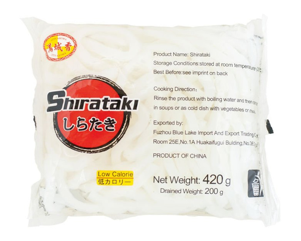 Makaron Shirataki, Konjac, udon-gruby 420g (200g) 