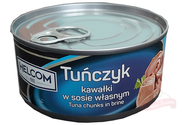 Tuńczyk kawałki w sosie własnym 170g Helcom