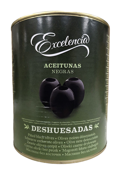 Oliwki czarne bez pestek 1,45kg/3kg Excelencia