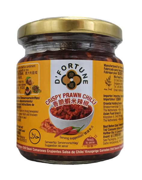 Crispy Prawn Chilli Sauce 180g D'Fortune