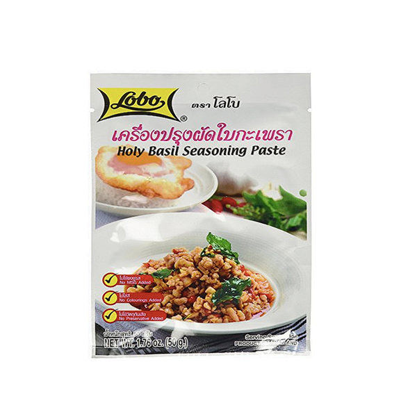 Pasta chili ze "świętą bazylią" Holy Basil 50g Lobo