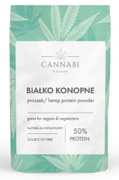 Białko z konopi w proszku, hemp protein 250g Cannabi Nature