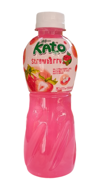 Kato napój truskawkowy z nata de coco 320ml TERMIN PRZYDATNOŚCI  22-10-2025