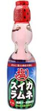 Ramune japońska oranżada, smak arbuzowy 200ml Hatakosen